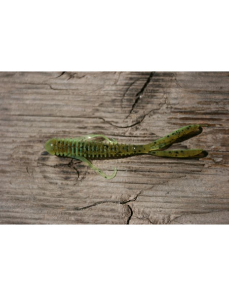 Keitech Hog Impact 3,5", Fb.: Green Pumpkin Chartreuse