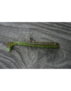 Keitech Swing Impact 4", Fb. Green Pumpkin/Chartreuse 2