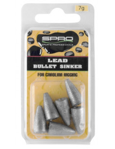 Spro Lead Bullet Sinkers 7 g. 2
