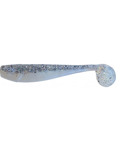 Relax King Shad 4", Fb.: Blauperl-Clear-Salt'n Pepper Glitter