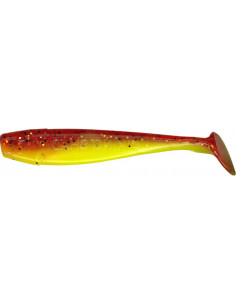 Relax King Shad 4", Fb.: Gelb-Motoroil-Glitter