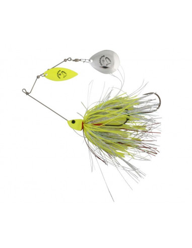 SavageGear DA'Bush Spinnerbait 42 g., Fb.: Yellow Silver Holo Flame