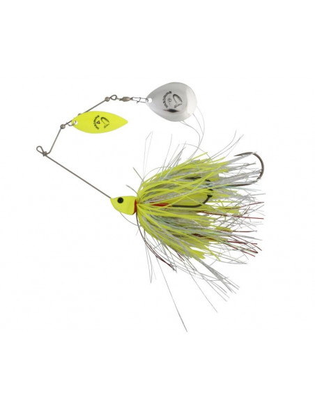 SavageGear DA'Bush Spinnerbait 42 g., Fb.: Yellow Silver Holo Flame