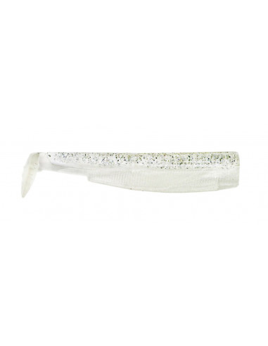 Fiiish Black Minnow 90 Corps Tail, Fb.: White Pailleté