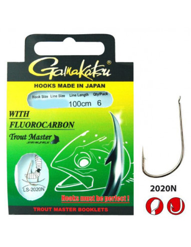 Gamakatsu Trout Master Fluorocarbon-Vorfach 0,18 mm / 100 cm