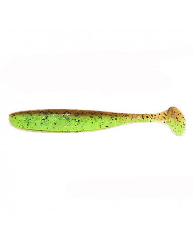 Keitech Easy Shiner 5", Fb.: Green Pumpkin / Chartreuse