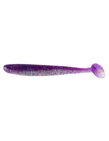 Relax Bass Shad 3", Fb.: Clear Silver Glitter/Violet-Electric-Blue
