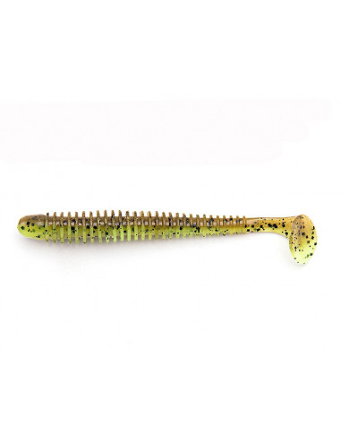 Keitech Swing Impact 4", Fb. Green Pumpkin/Chartreuse