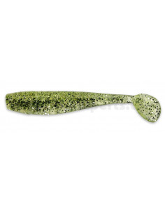 Relax King Shad 4", Fb.:  Kristall Silber Glitter/Chartreuse Glitter